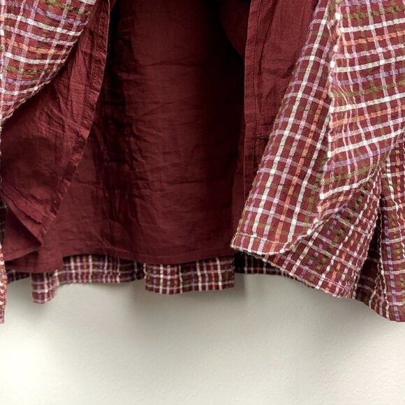 Madewell Seersucker Wrap Mini Dress NWT L - Picture 7 of 12